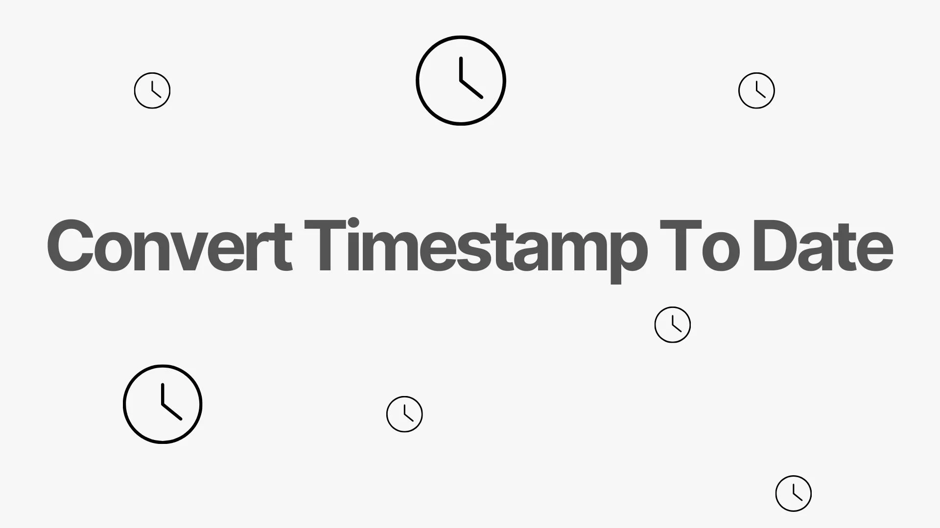 Convert timestamp to date free unix time converter